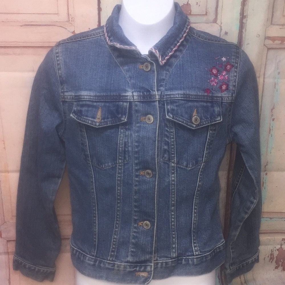 GAP KIDS Denim Jacket with Embroidering